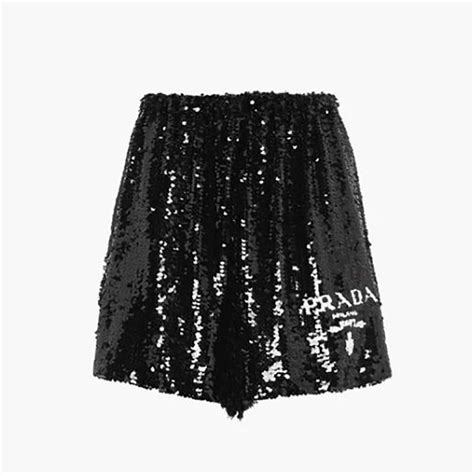 prada glitzer shorts|Prada ladies pants.